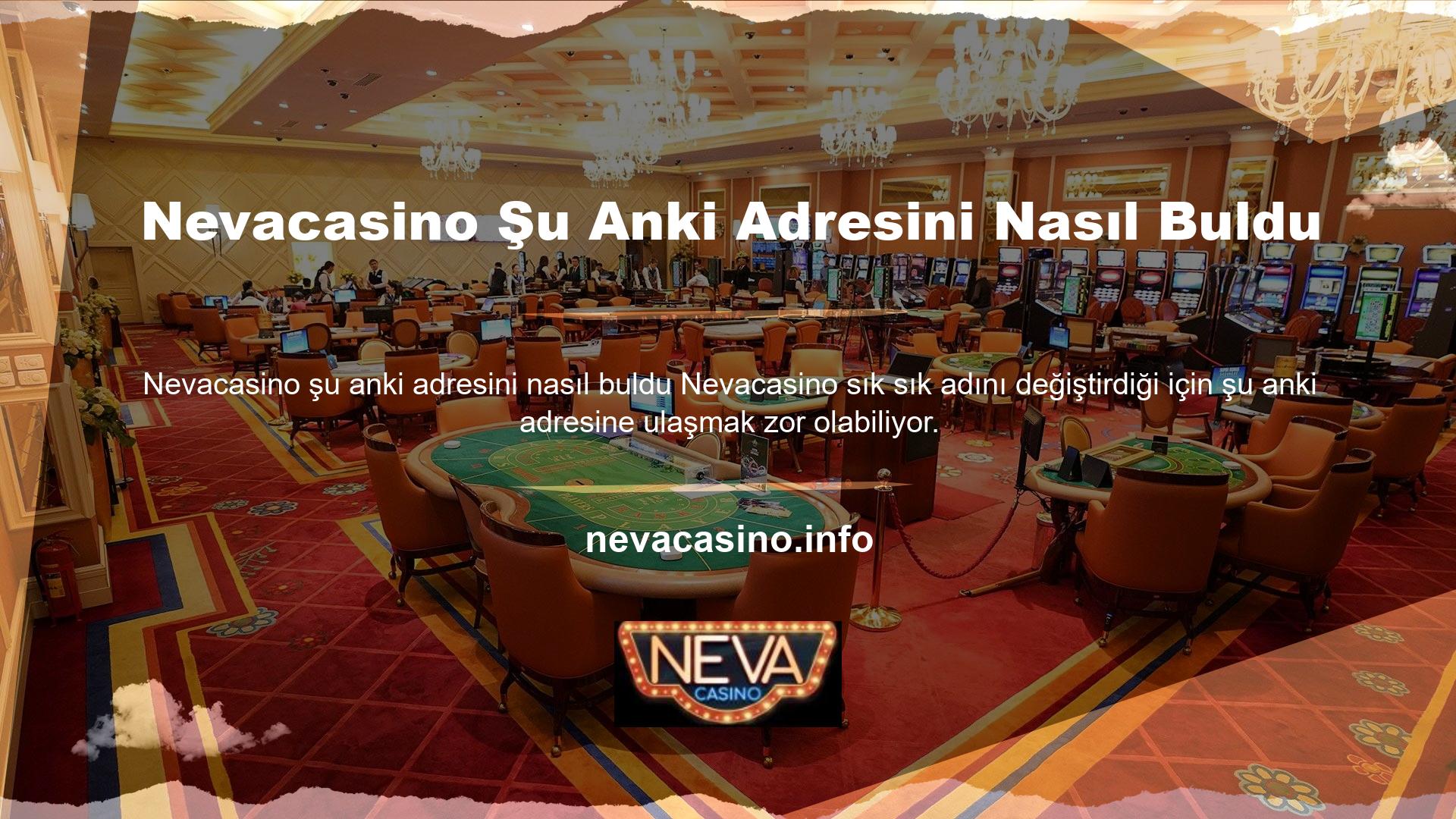 Bu yasa dışı casino sitelerinin isimleri değiştiği için üyeler yeni adreslerine ulaşamayabilir
